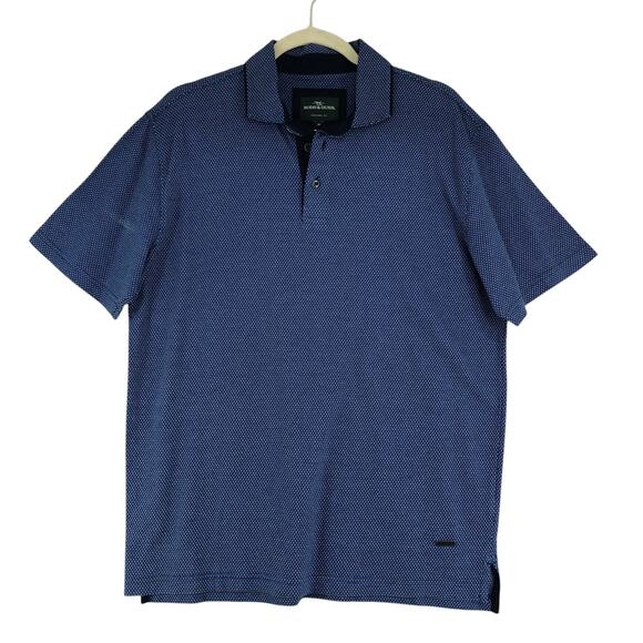 Rodd & Gunn Mens Size M Polo Shirt Balancing Rock Short Sleeve Blue *TINY FLAW - Picture 1 of 16